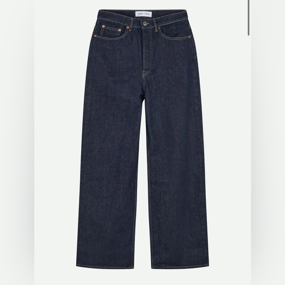 Samsoe Samsoe Shelly Wide-Leg Jeans Dark Indigo Size 27/32